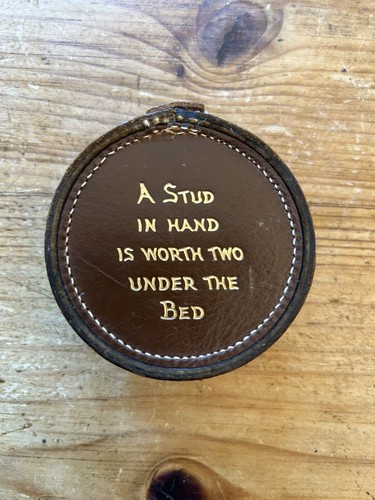 Vtg leather trinket box a - vtg,